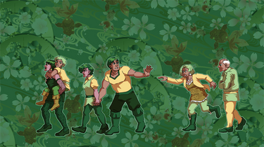 Wallpaper - Lavandes in a line