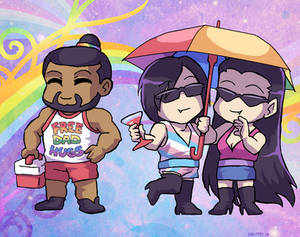 Pride Sketchbook: Bramble, Imri, Stanczia