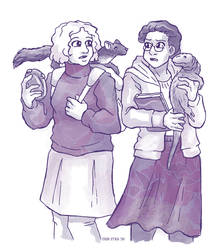 Lyra Silvertongue and Bonita Eldorado