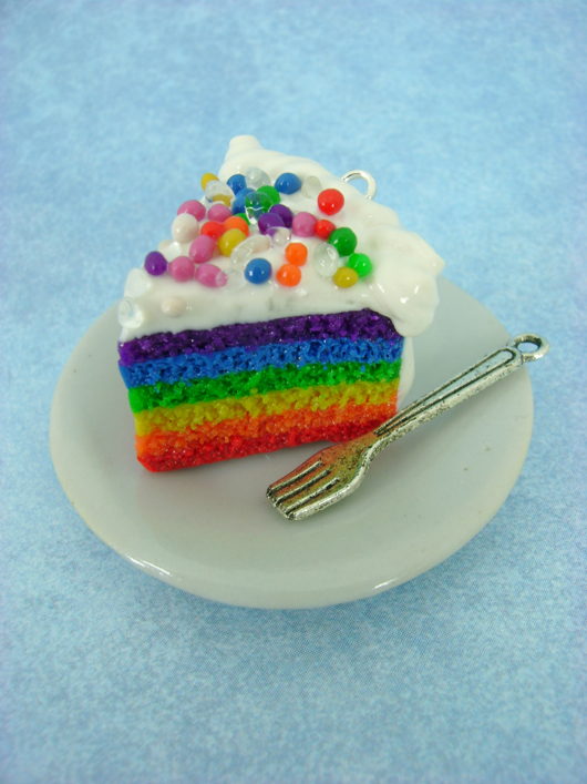 Rainbow Cake - Polymer Clay