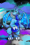 Starlight Blue Dragonite by Auroraway