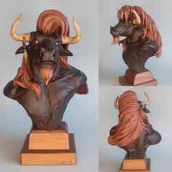 Minotaur bust