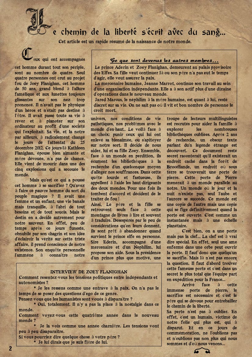 La gazette du nouveau monde p2