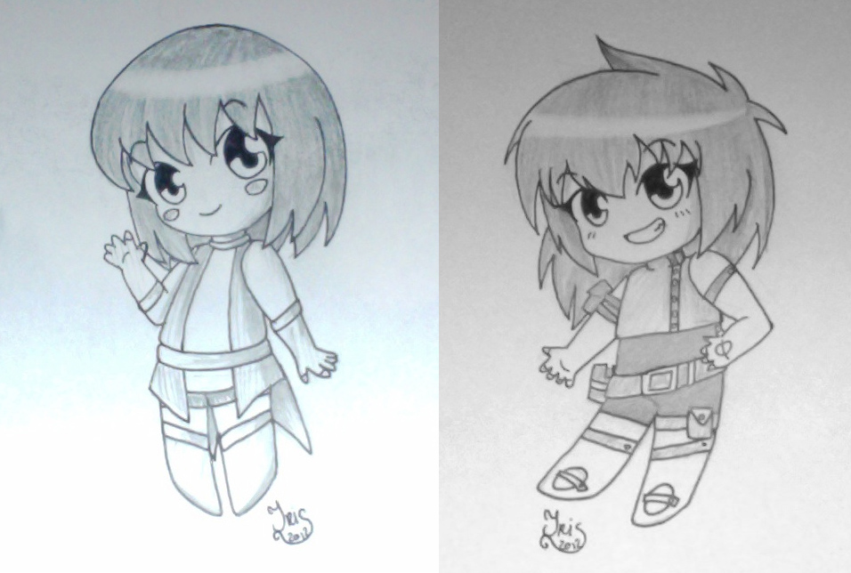 Chibi Style - Milanie and Wiane