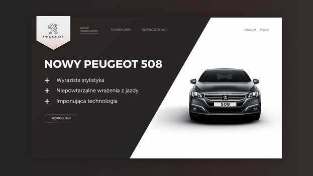 Peugeot landing page