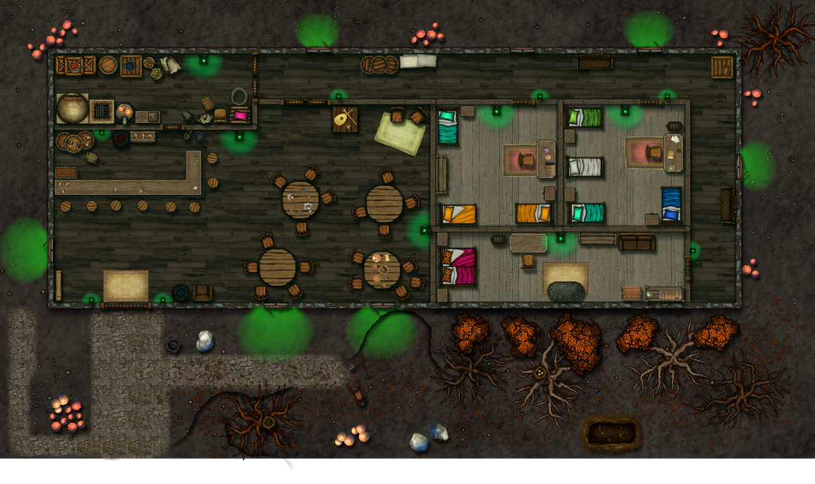 DnD Map - Green Light Inn by GavielDawn on DeviantArt