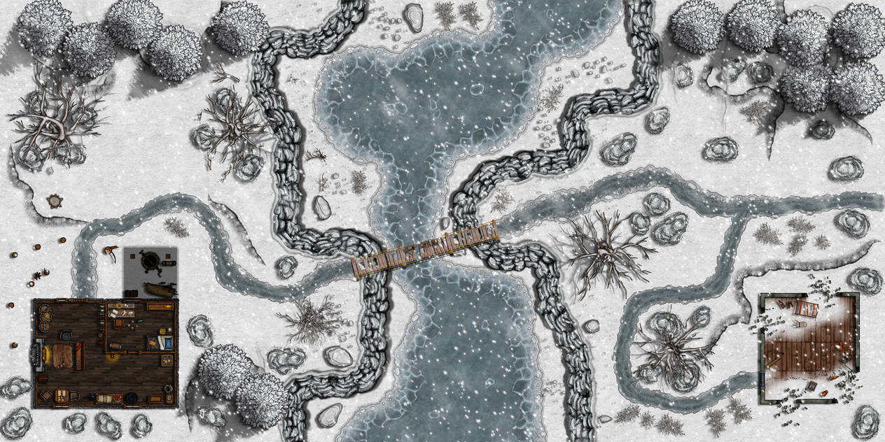 picture Snow Forest Map Dnd dnd map snow cabin by gavieldawn on