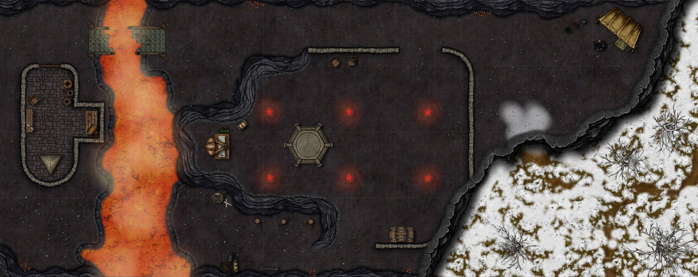 DnD Map - Lava Cave by GavielDawn on DeviantArt