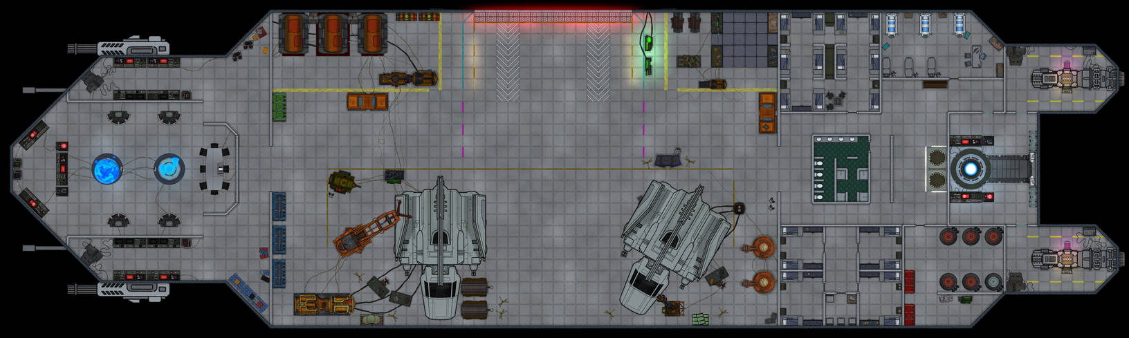 Captain Dmap DnD Map - Colonel's Ship (Main) by GavielDawn on DeviantArt