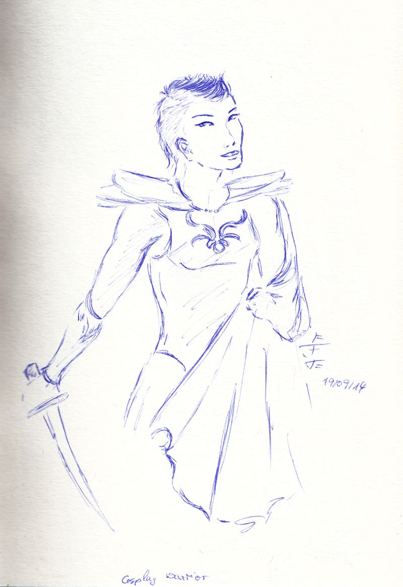 Sketchbook Project - 38 - Cosplay Warrior