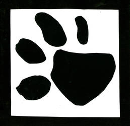 Paw Print Abstract