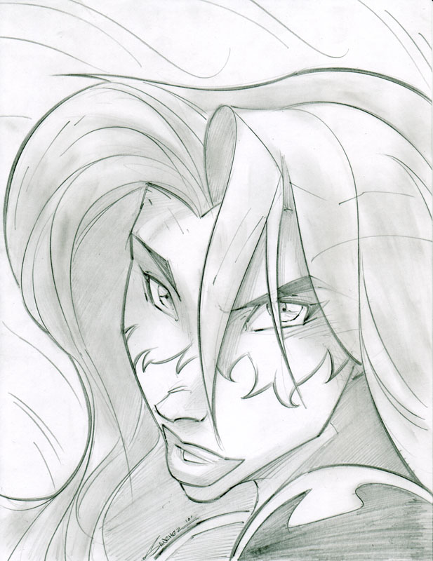 Firestar Avengers Sketchshot