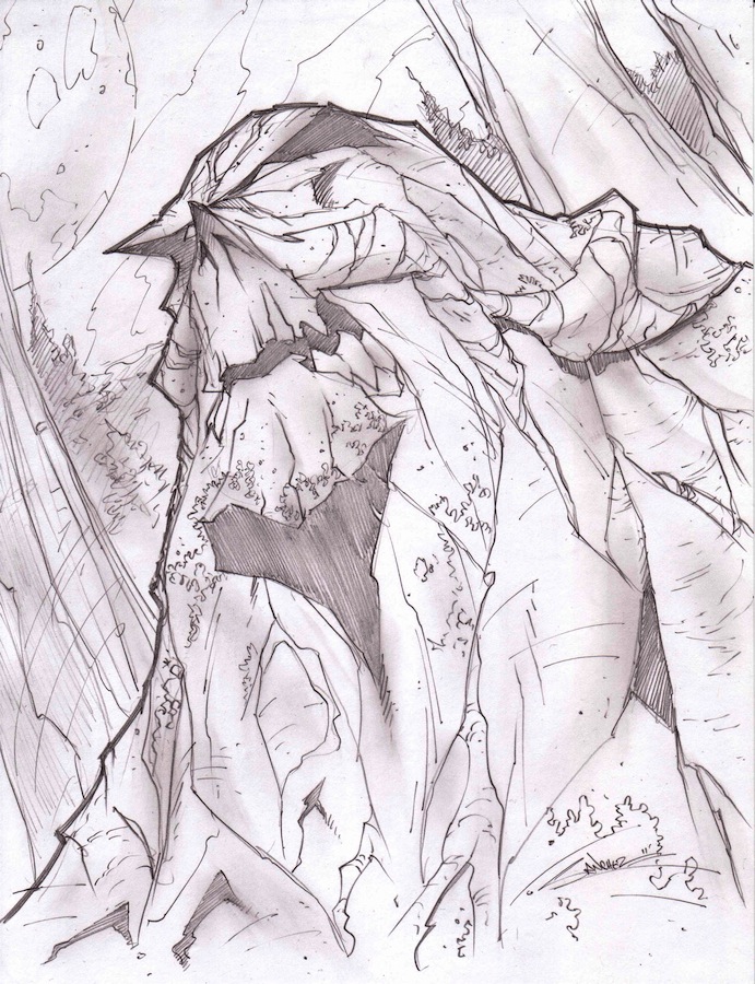 Swamp Thing Sketch Shot