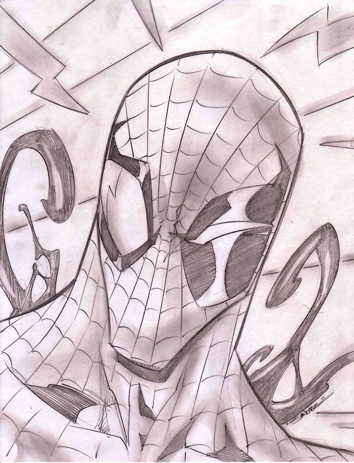 SpiderMan Sketch Shot