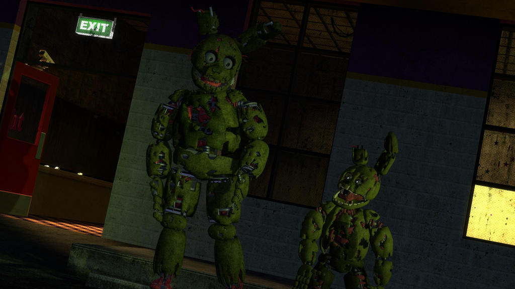 Evolution Spring Trap Deviantart Springtrap's evolution by DeSantaPictures on DeviantArt