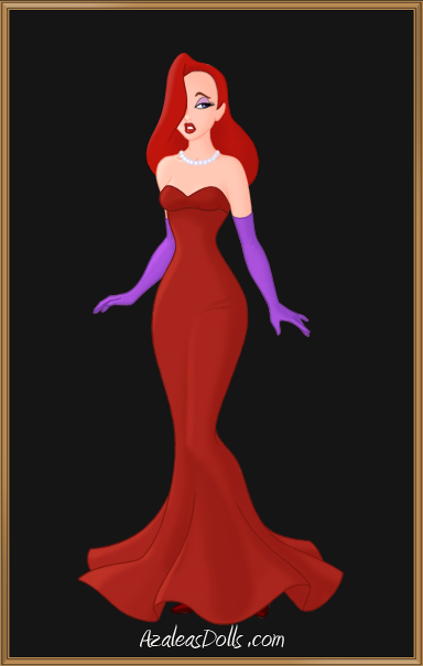 jessica rabbit black dress Cartoon illustration of Jessica Rabbit in a black dress on Craiyon