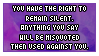 The Right To Remain Silent