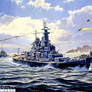 USS Missouri under attack