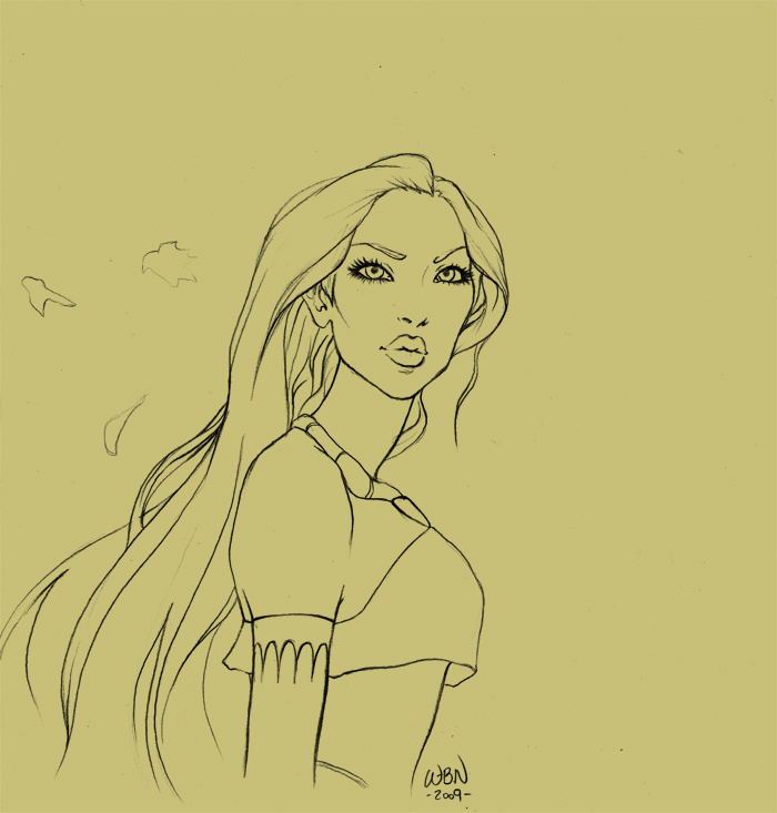 Pocahontas sketch