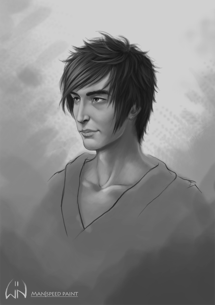 Speed paint of a man