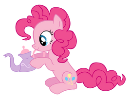Pinkie Pie and her happy little teapot