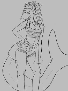 Anthro Shark Girl