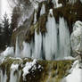 Frozen waterfall