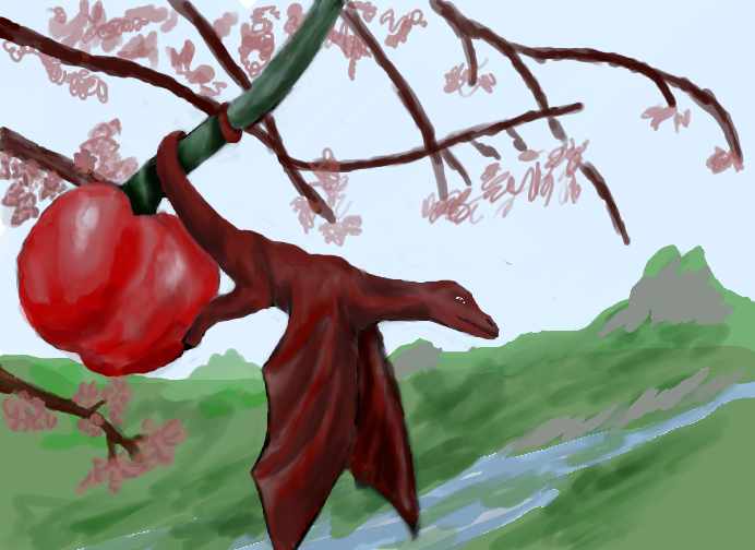 Cherry bloom dragon - WIP