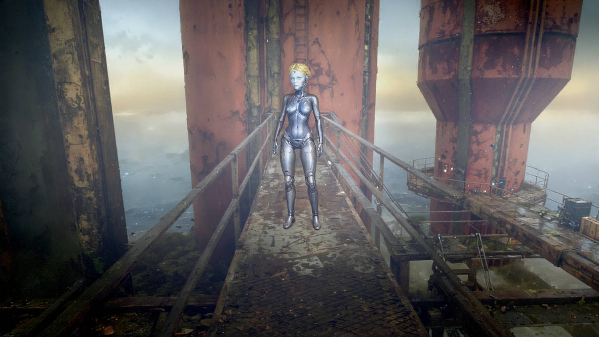 Lost rusty Guard Android in an abandoned Factory by beastearte on ...