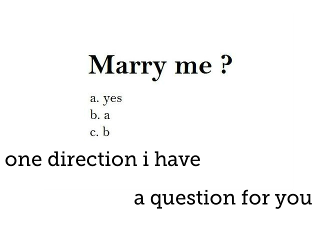 Will You Marry Me  1D?