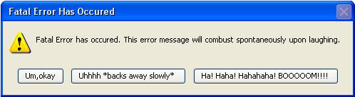 Error Message numero cinco