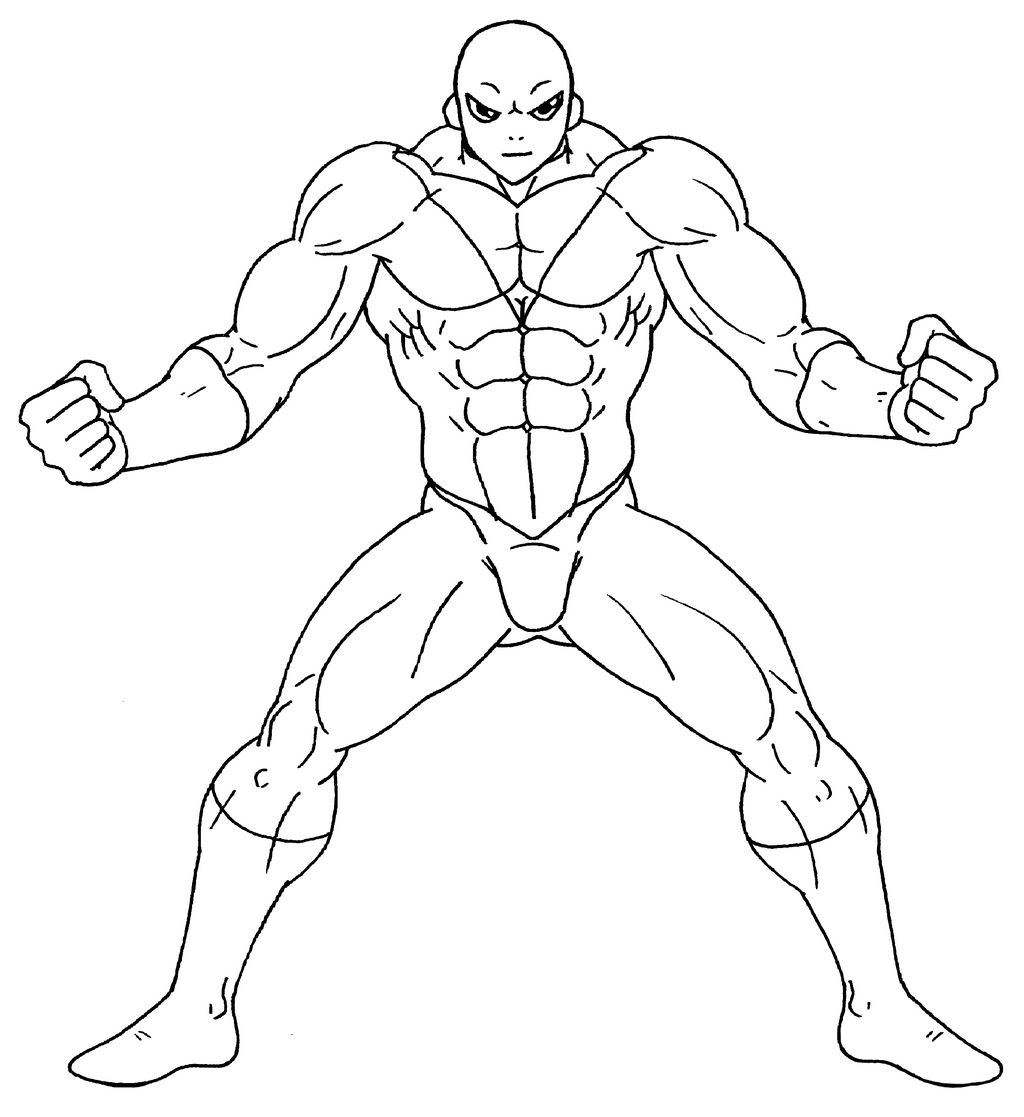 Jiren the gray lineart by 09tuf on DeviantArt
