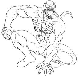 Venom 1 - Lineart