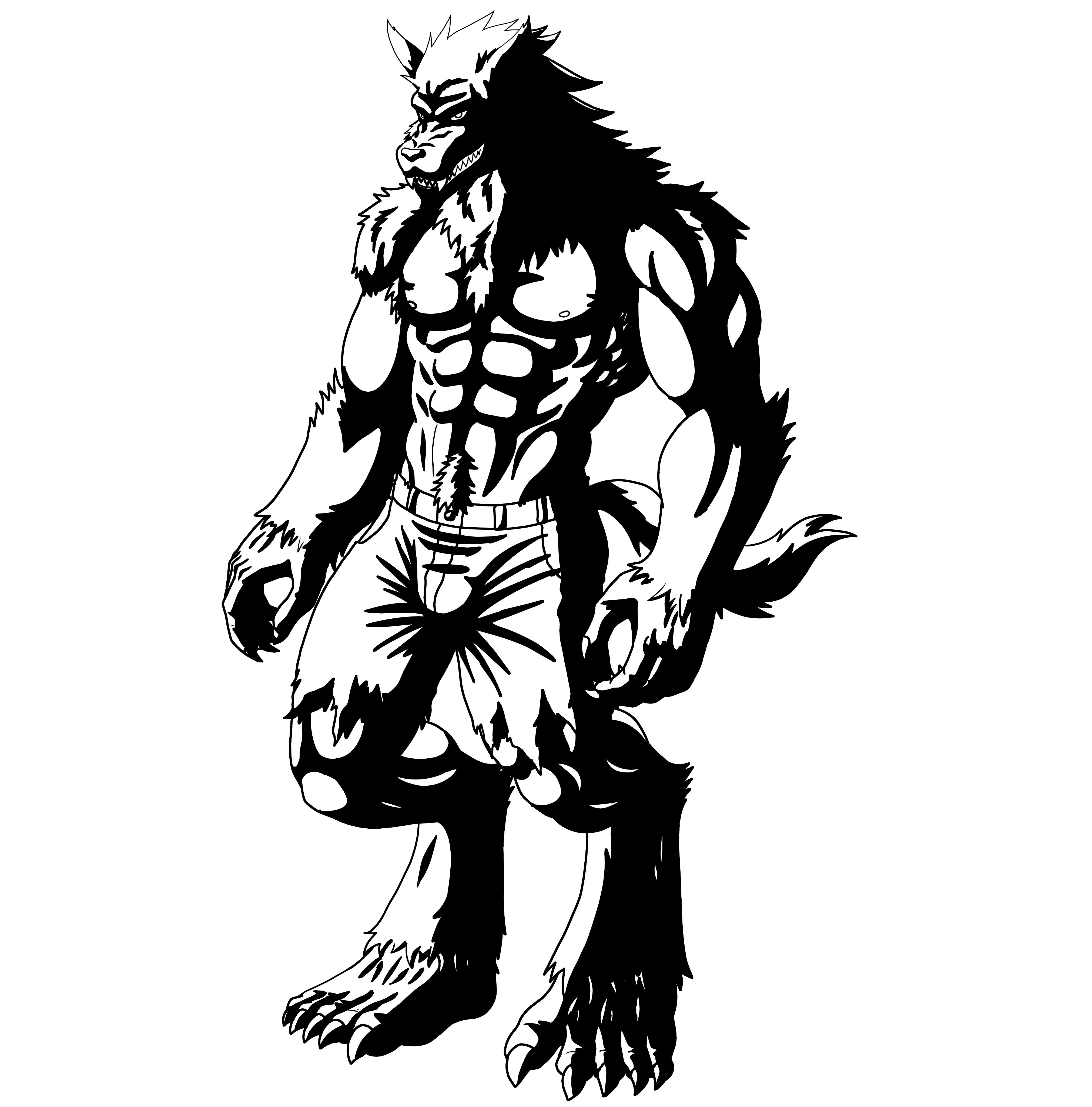 Werewolf shadows by 09tuf on DeviantArt