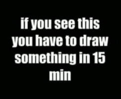 15 minute drawing challenge