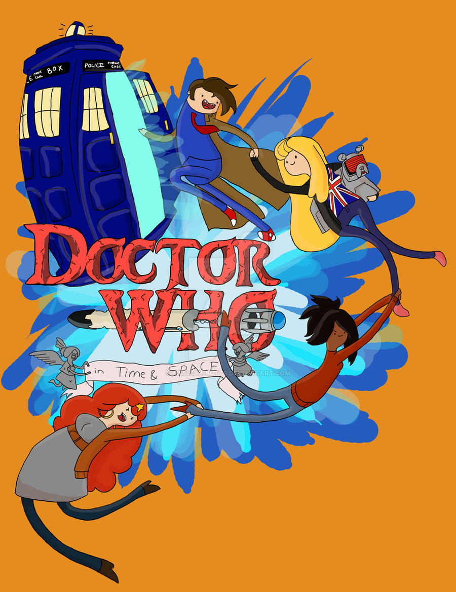 doctor who adventure time shirt design wip