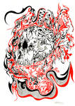 Skull n Dragon - A Gavade inspired piece by creativesnatcher69