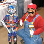 Mini Optimus Prime and Super Mario