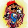 My head on Nat Silva's art