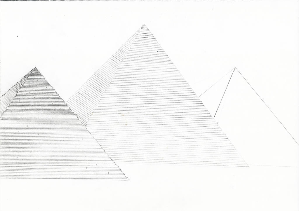 Abstract Pyramid Line Art in Pencil by metalhearted1 on DeviantArt