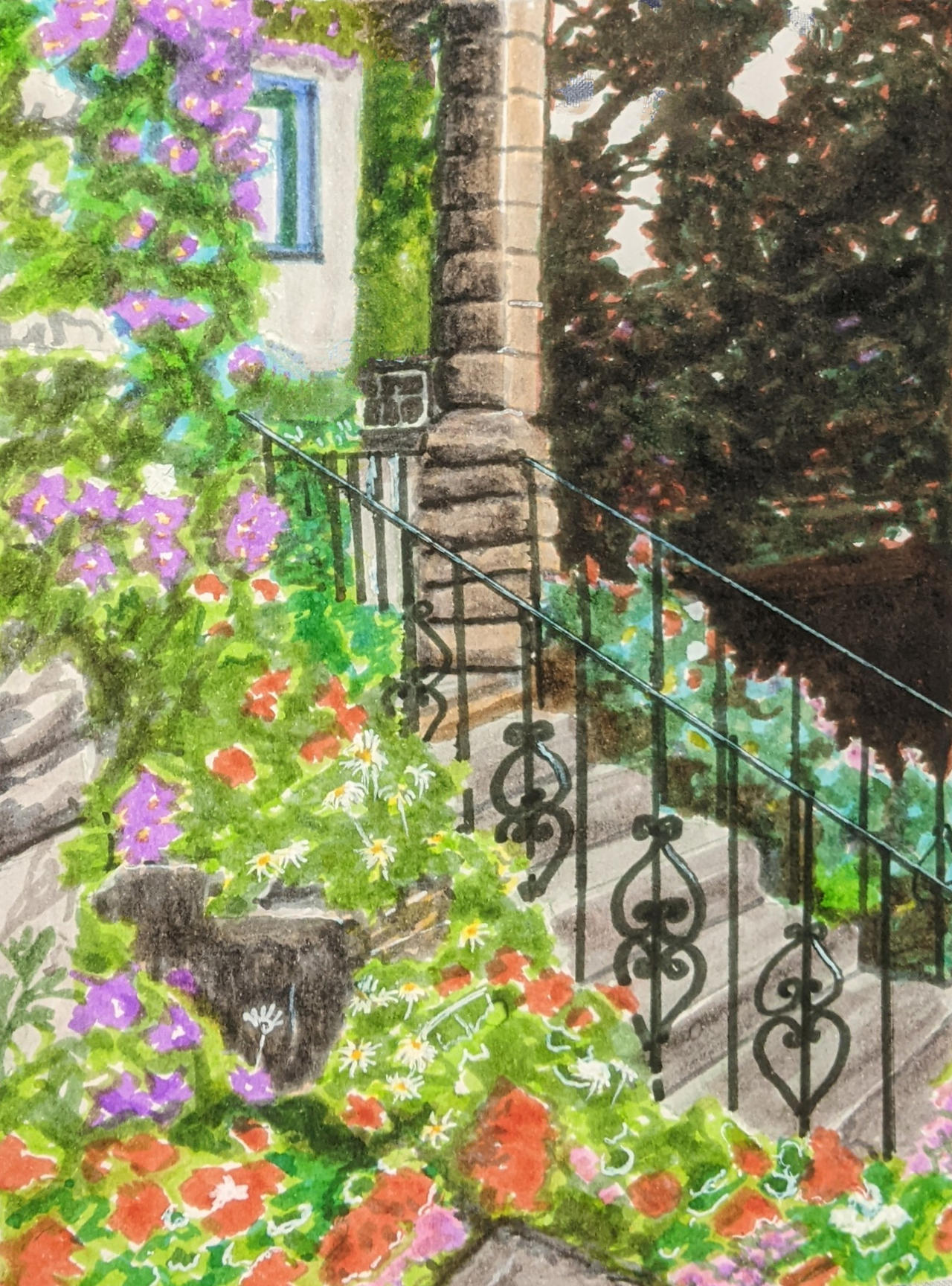The front steps by fancy123 on DeviantArt