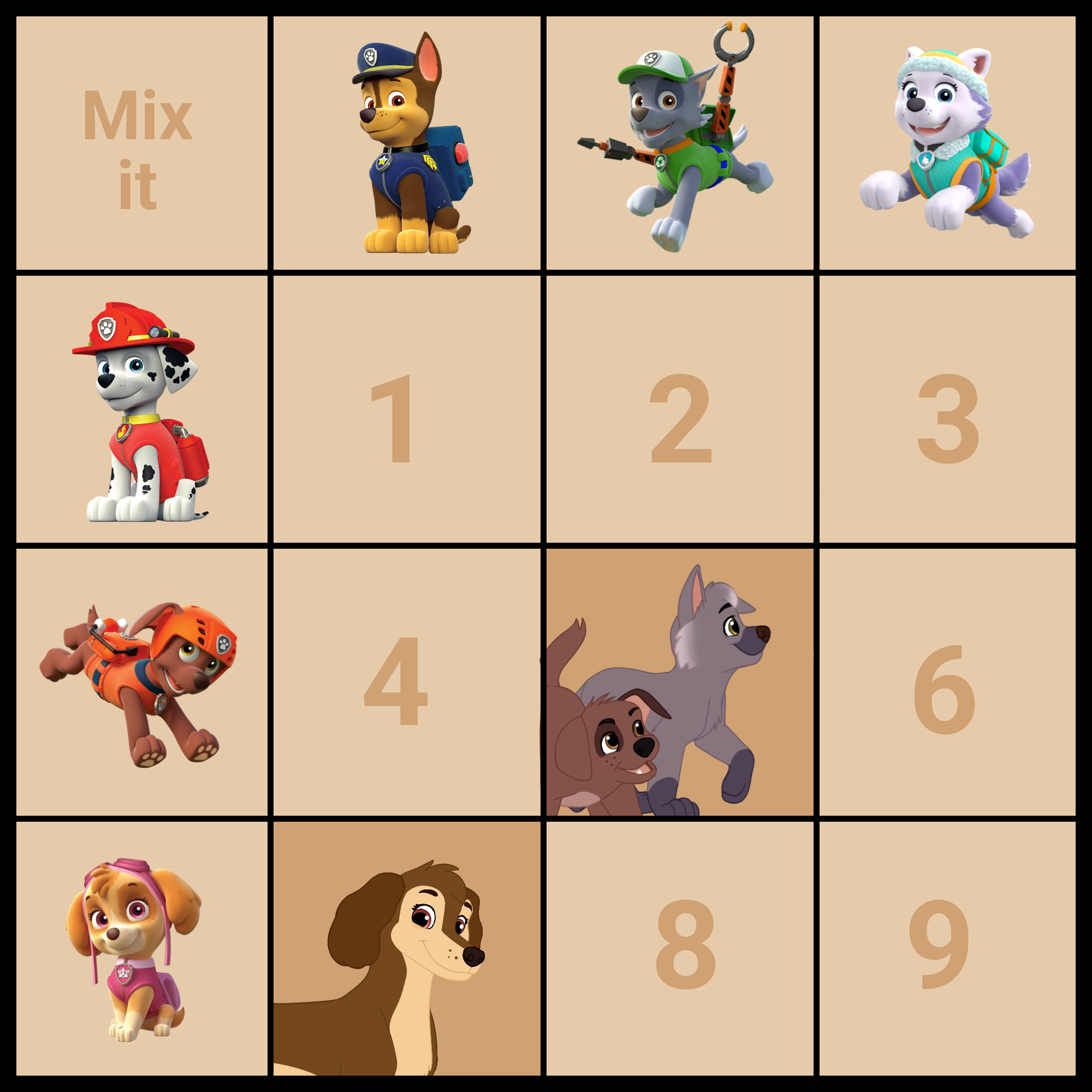 Grid Paws Paw patrol grid open by JuaTheLion on DeviantArt