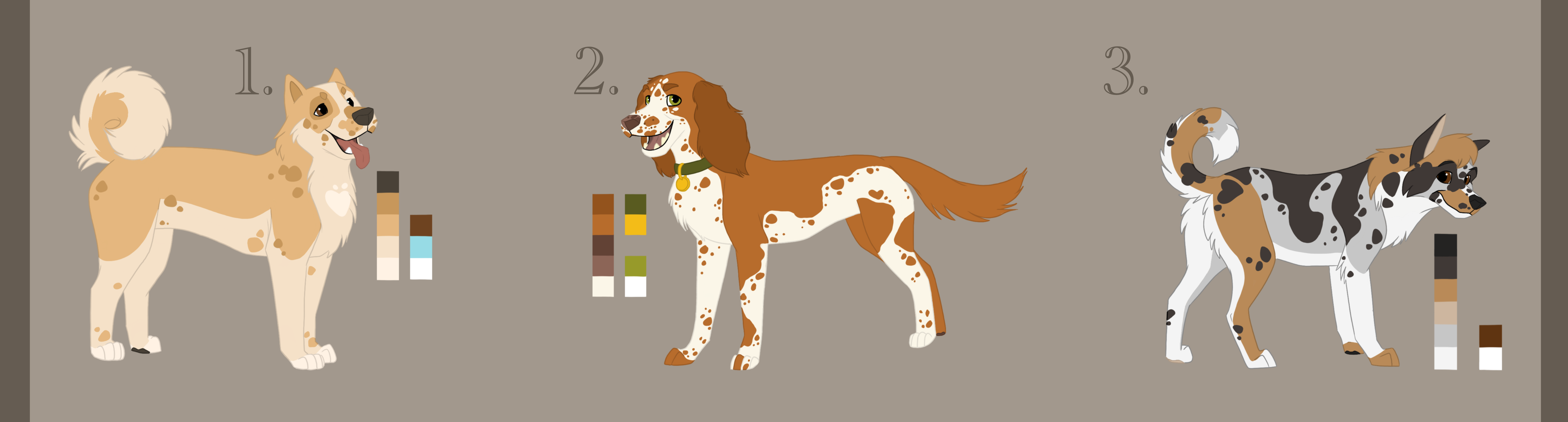Deviantart Characters Dogs 3 dog adopt collab part 1 by JuaTheLion on DeviantArt