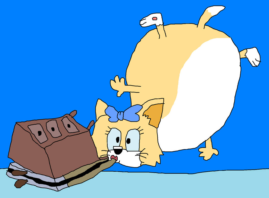 Toodles the Cat Inflated with Bellows by GreatKitty2000 on DeviantArt