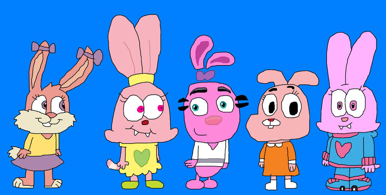 Pink Rabbits by GreatKitty2000 on DeviantArt