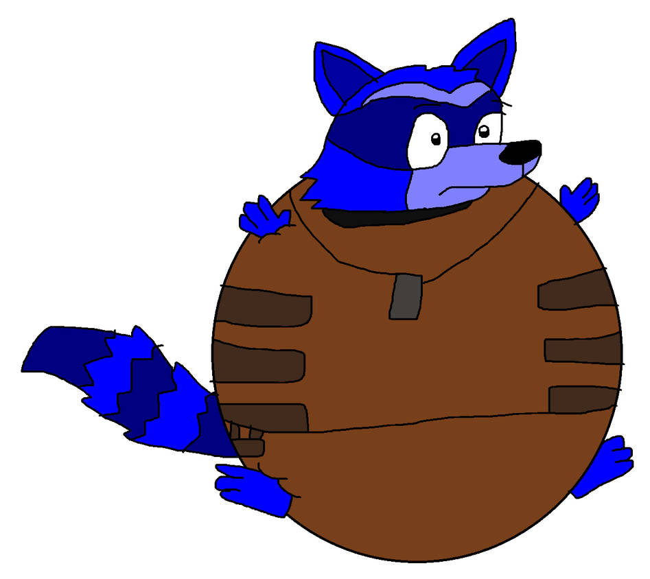 Rocket Racoon Inflated Blueberry Rocket Raccoon by GreatKitty2000 on DeviantArt