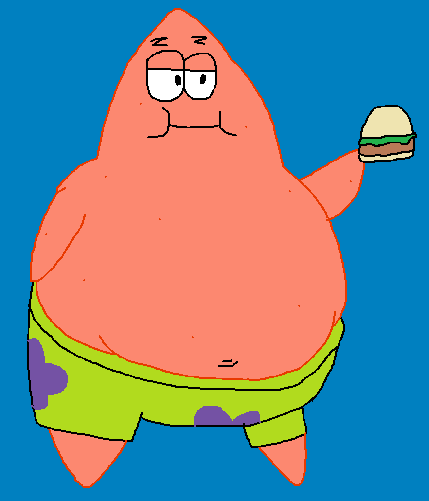 Obese Patrick Character Weight Gain 19: Patrick Star by GreatKitty2000 on DeviantArt