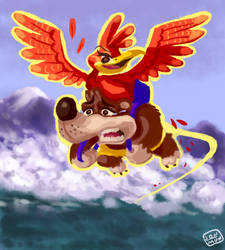 Mach Speed Kazooie by FriendlySheep