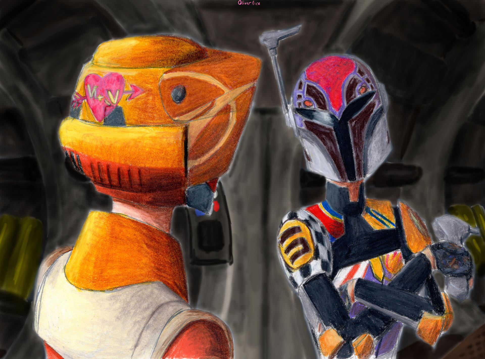 Sabine Robotization Deviantart Sabine, What did you do to my helmet? by Taipu556 on DeviantArt