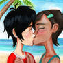 Megiro Kiss on the Beach